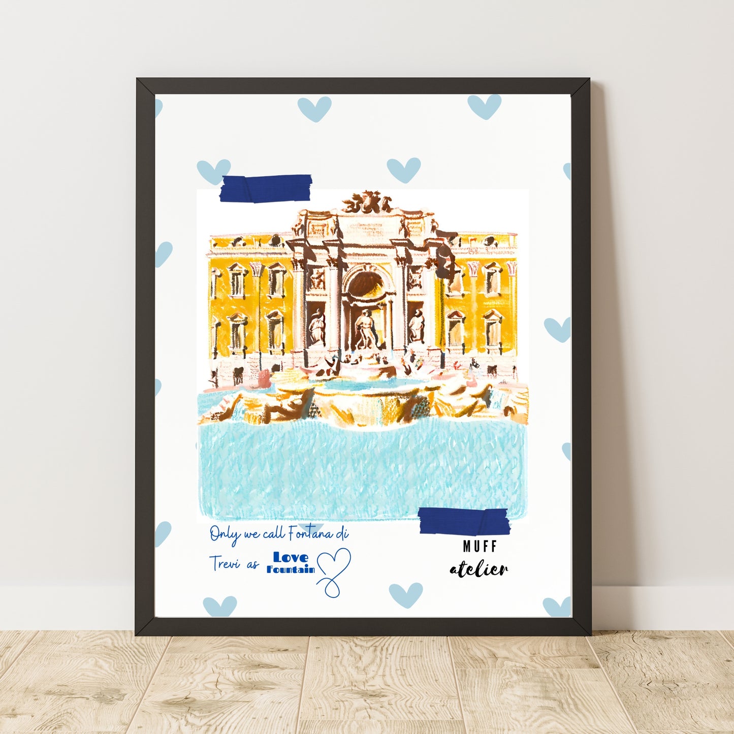 Art Print Design Story Poster Fontana di Trevi