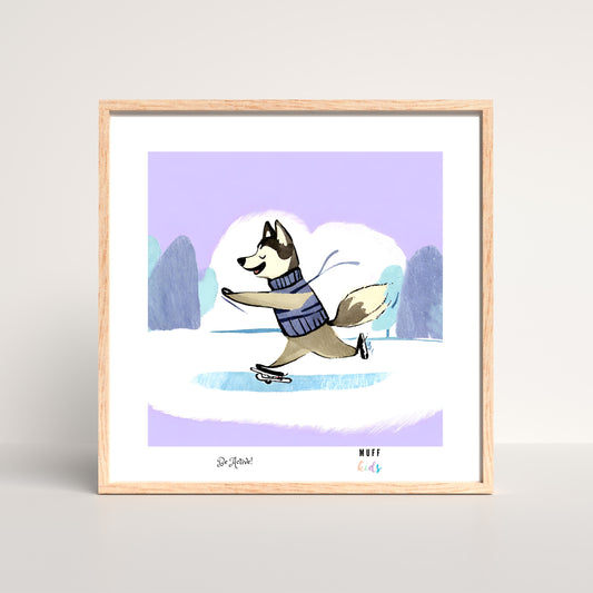 Be Active Animals No.6 Art Print Tasarım Çocuk Odası Posteri