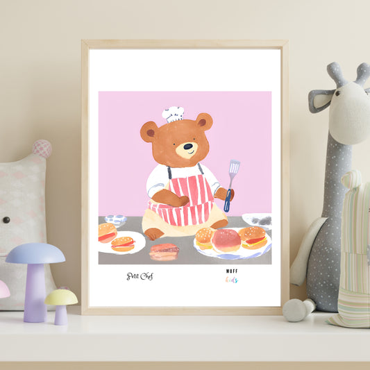 Petit Chef No.16 Art Print Tasarım Çocuk Odası Posteri