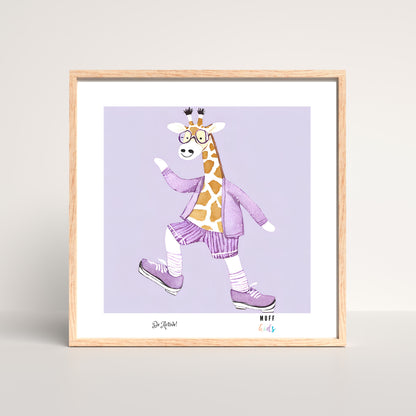 Be Active Animals No.19 Art Print Design Poster For Kids