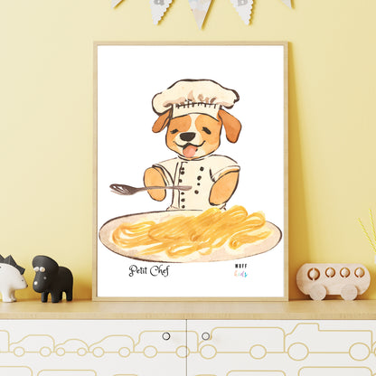 Petit Chef No.11 Art Print Tasarım Çocuk Odası Posteri