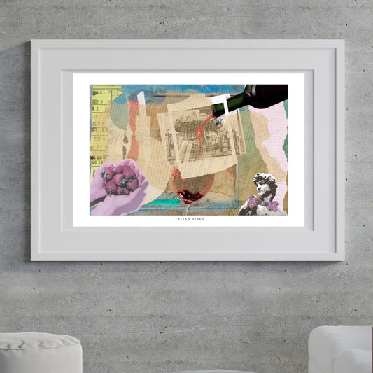 Art Print Tasarım Poster Italian Vibes