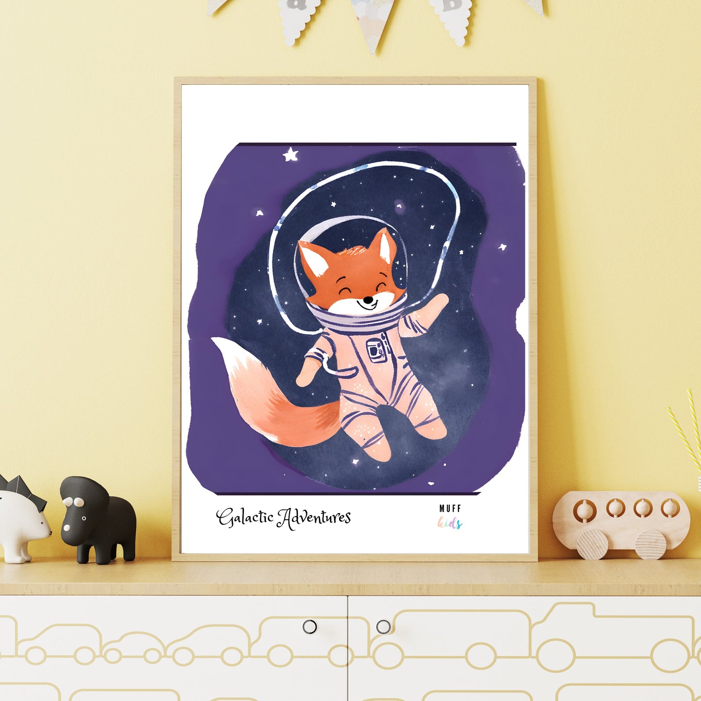 Galactic Adventurers Art Print Poster For Kids No.3