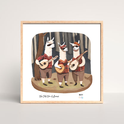 Orchestra of Paws Art Print Poster For Kids