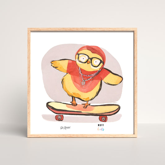 Be Active Animals No.10 Art Print Tasarım Çocuk Odası Posteri