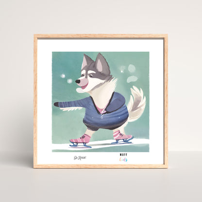 Be Active Animals No.5 Art Print Tasarım Çocuk Odası Posteri