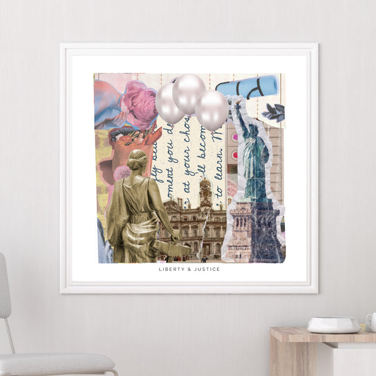 Art Print Tasarım Poster Liberty & Justice