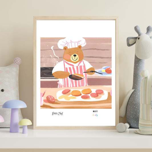 Petit Chef No.17 Art Print Tasarım Çocuk Odası Posteri