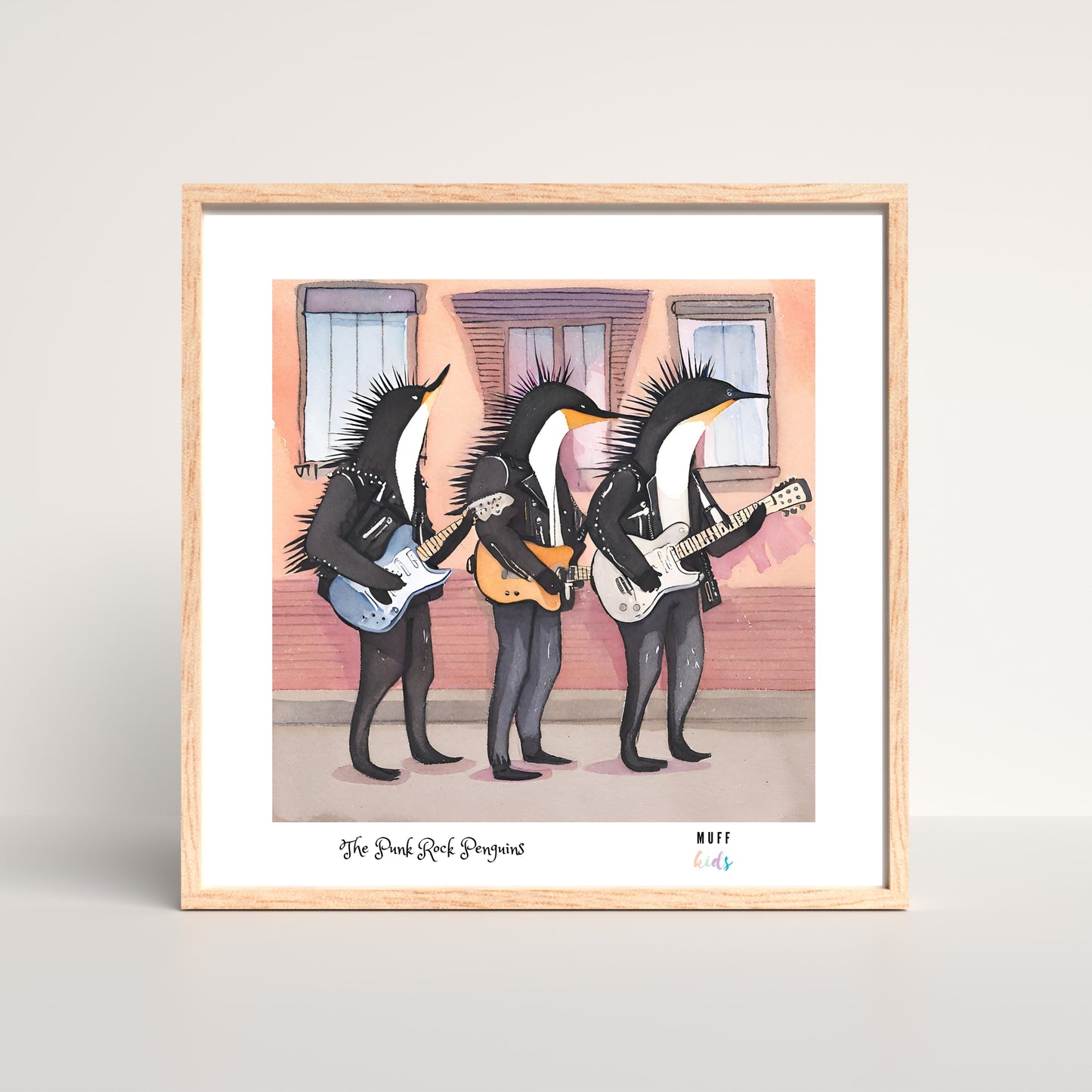 Orchestra of Paws Art Print Poster For Kids