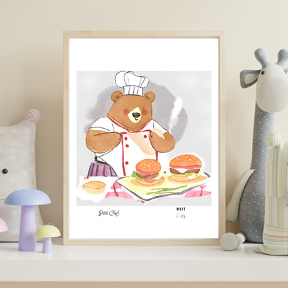 Petit Chef Art Print Poster For Kids No.14