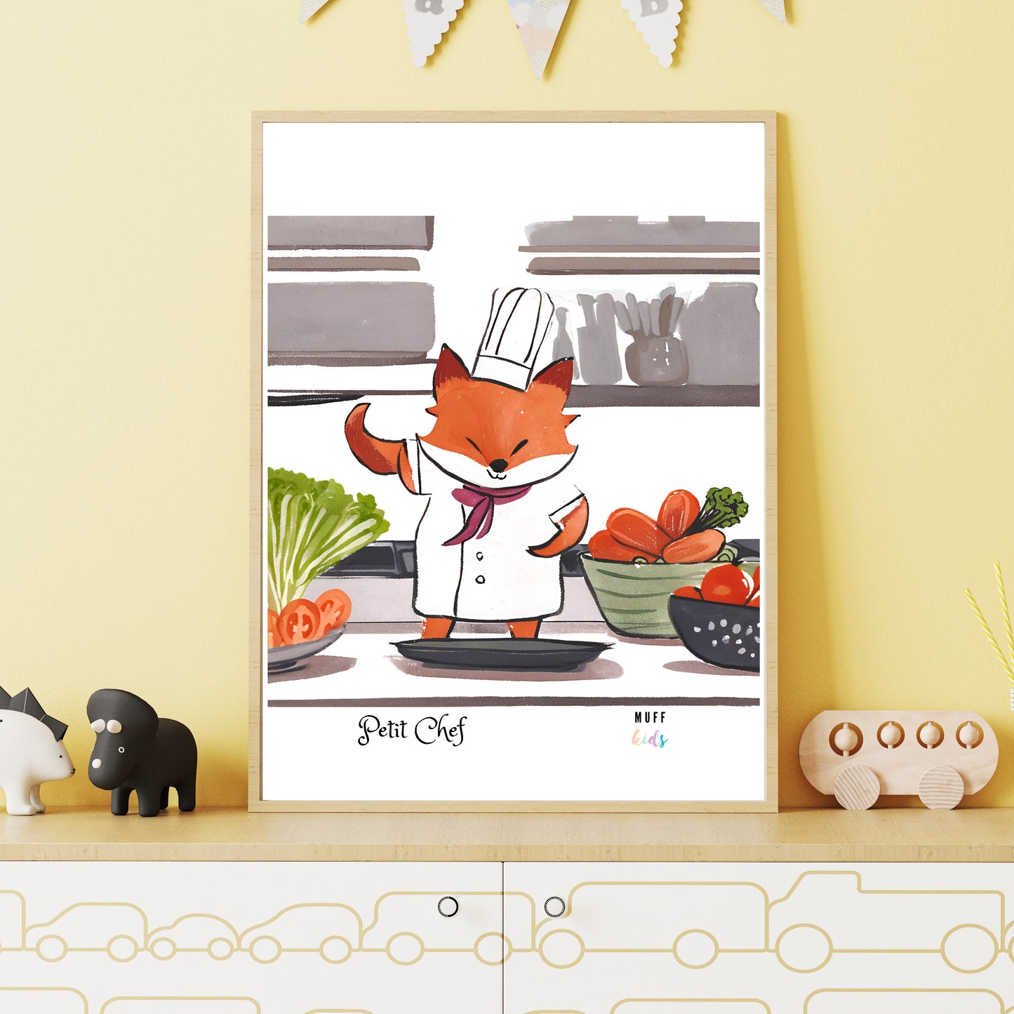 Petit Chef No.3 Art Print Tasarım Çocuk Odası Posteri 