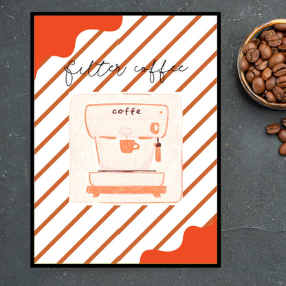 Art Print Design Poster Filter Coffee