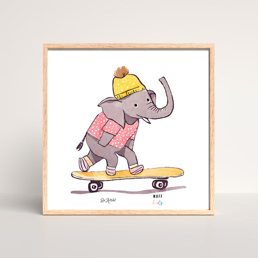 Be Active Animals No.14 Art Print Tasarım Çocuk Odası Posteri