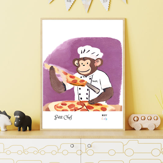 Petit Chef No.10 Art Print Tasarım Çocuk Odası Posteri