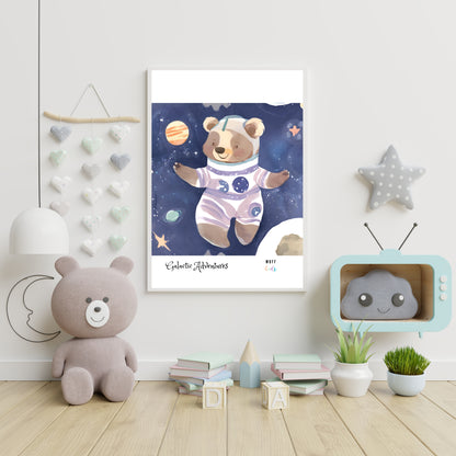 Galactic Adventurers Art Print Poster For Kids No.17