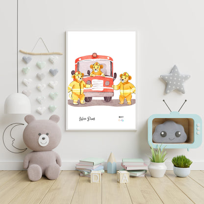 Hero Paws Art Print Poster For Kids No.6