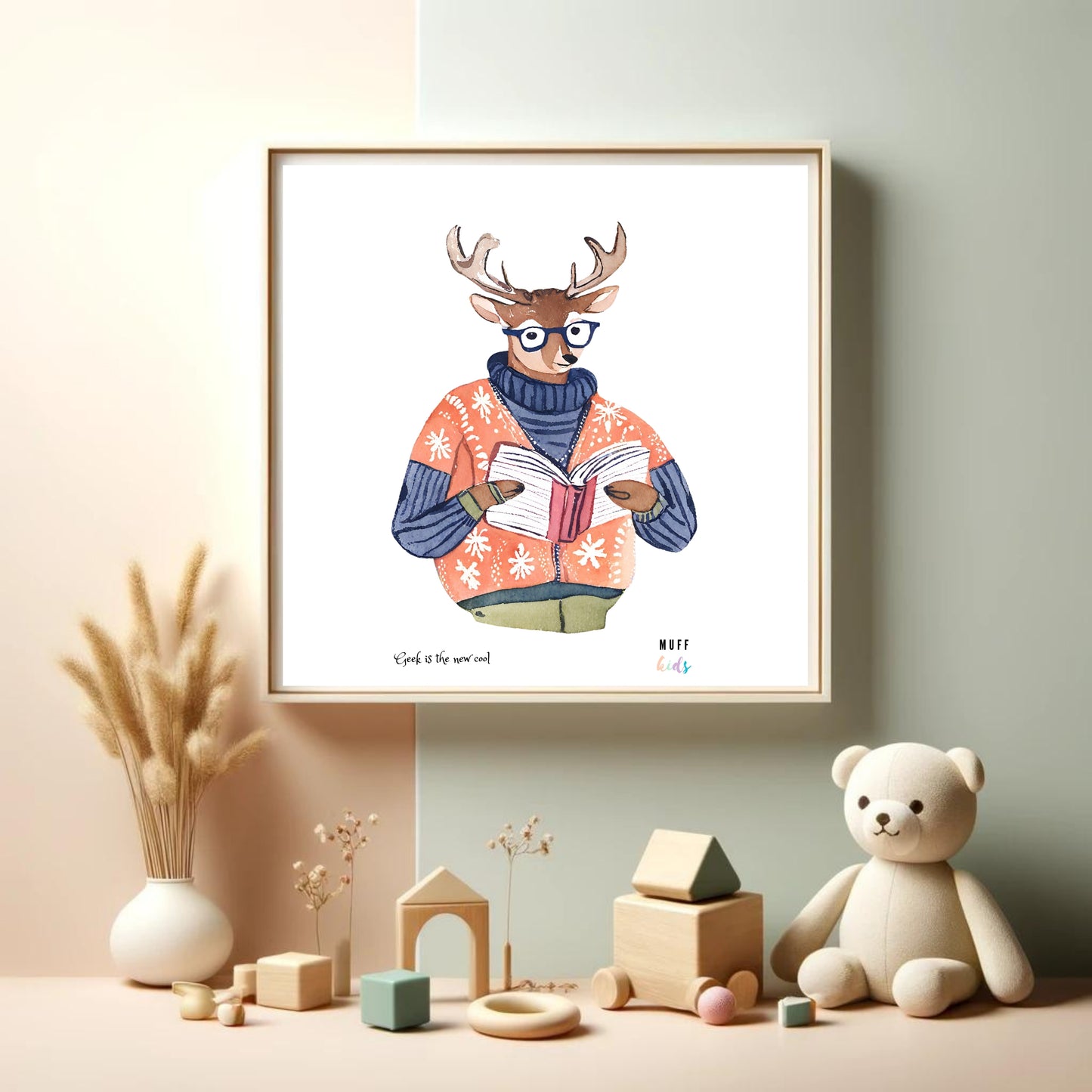 Geek Series No:10 Art Print Poster For Kids