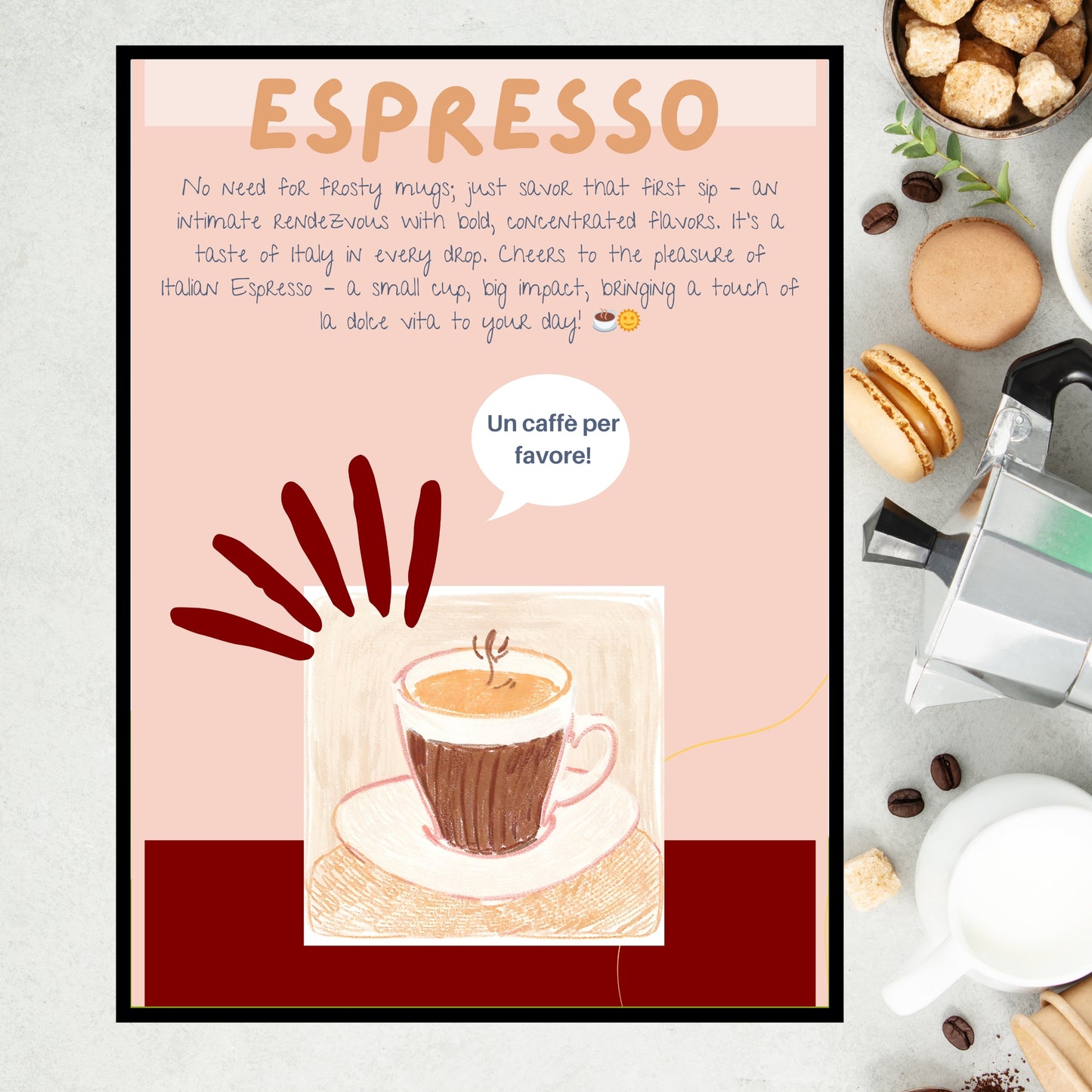 Art Print Design Poster Coffee Espresso No.2