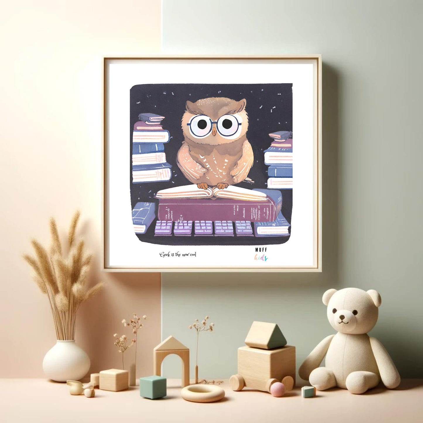 Geek Series No:13 Art Print Poster For Kids