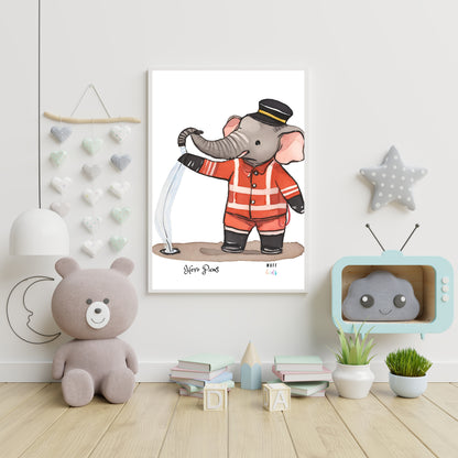 Hero Paws No.4 Art Print Tasarım Çocuk Odası Posteri 