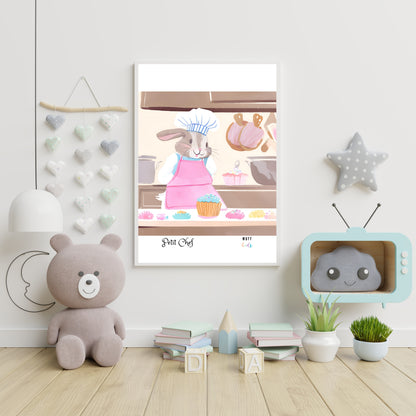 Petit Chef No.6 Art Print Tasarım Çocuk Odası Posteri