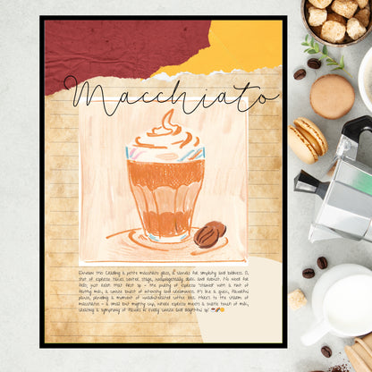 Art Print Design Poster Coffee Macchiato