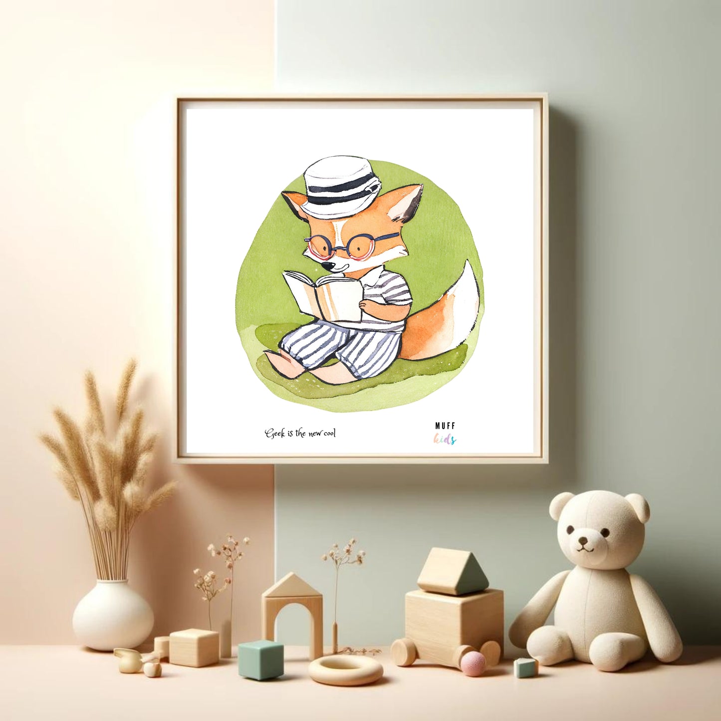 Geek Series No:5 Art Print Poster For Kids