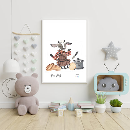 Petit Chef No.2 Art Print Tasarım Çocuk Odası Posteri