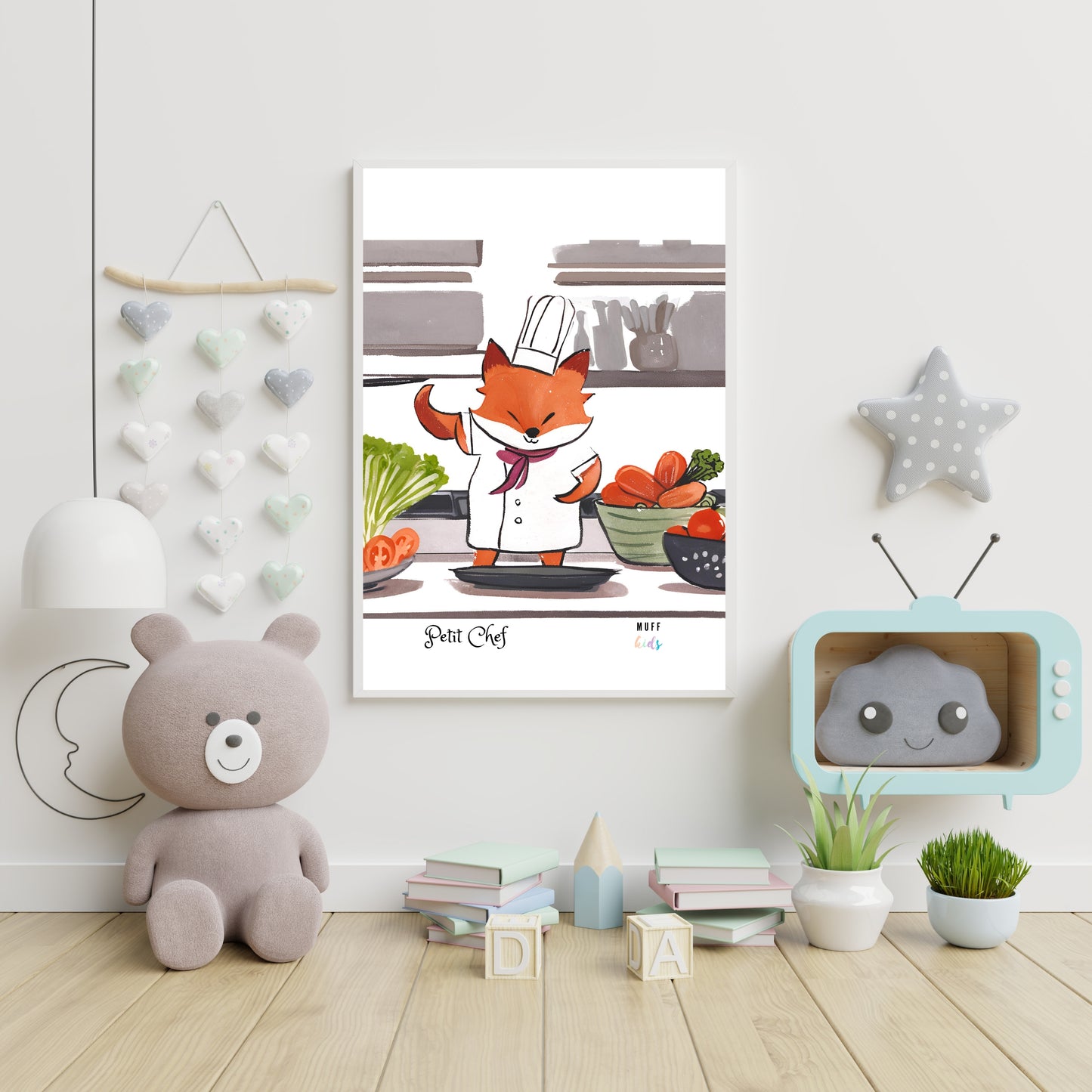 Petit Chef No.3 Art Print Tasarım Çocuk Odası Posteri 