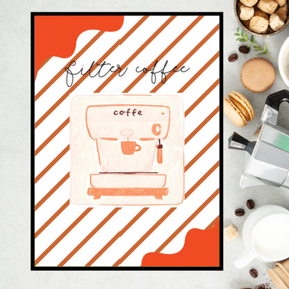 Art Print Design Poster Filter Coffee