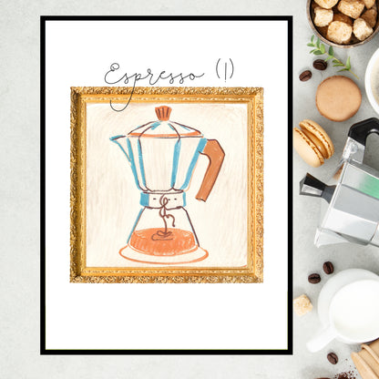 Art Print Design Poster Coffee Espresso No.3