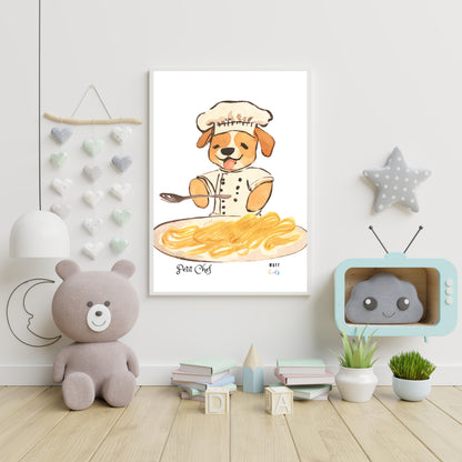 Petit Chef No.11 Art Print Tasarım Çocuk Odası Posteri