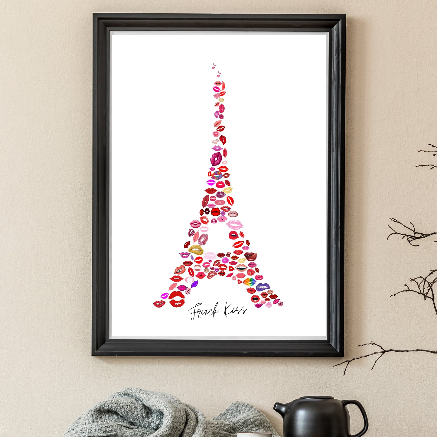 Art Work Design Poster FRENCH KISS