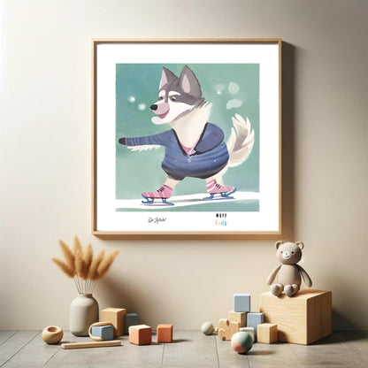 Be Active Animals No.5 Art Print Design Poster For Kids