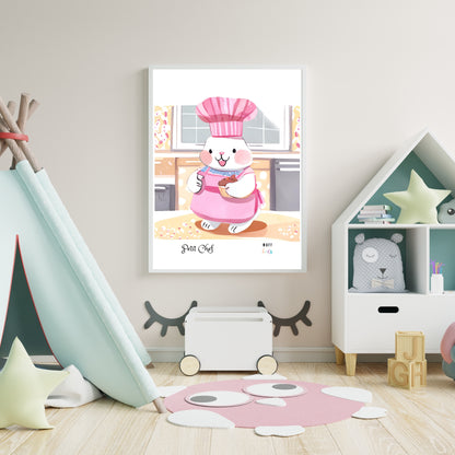 Petit Chef No.4 Art Print Tasarım Çocuk Odası Posteri