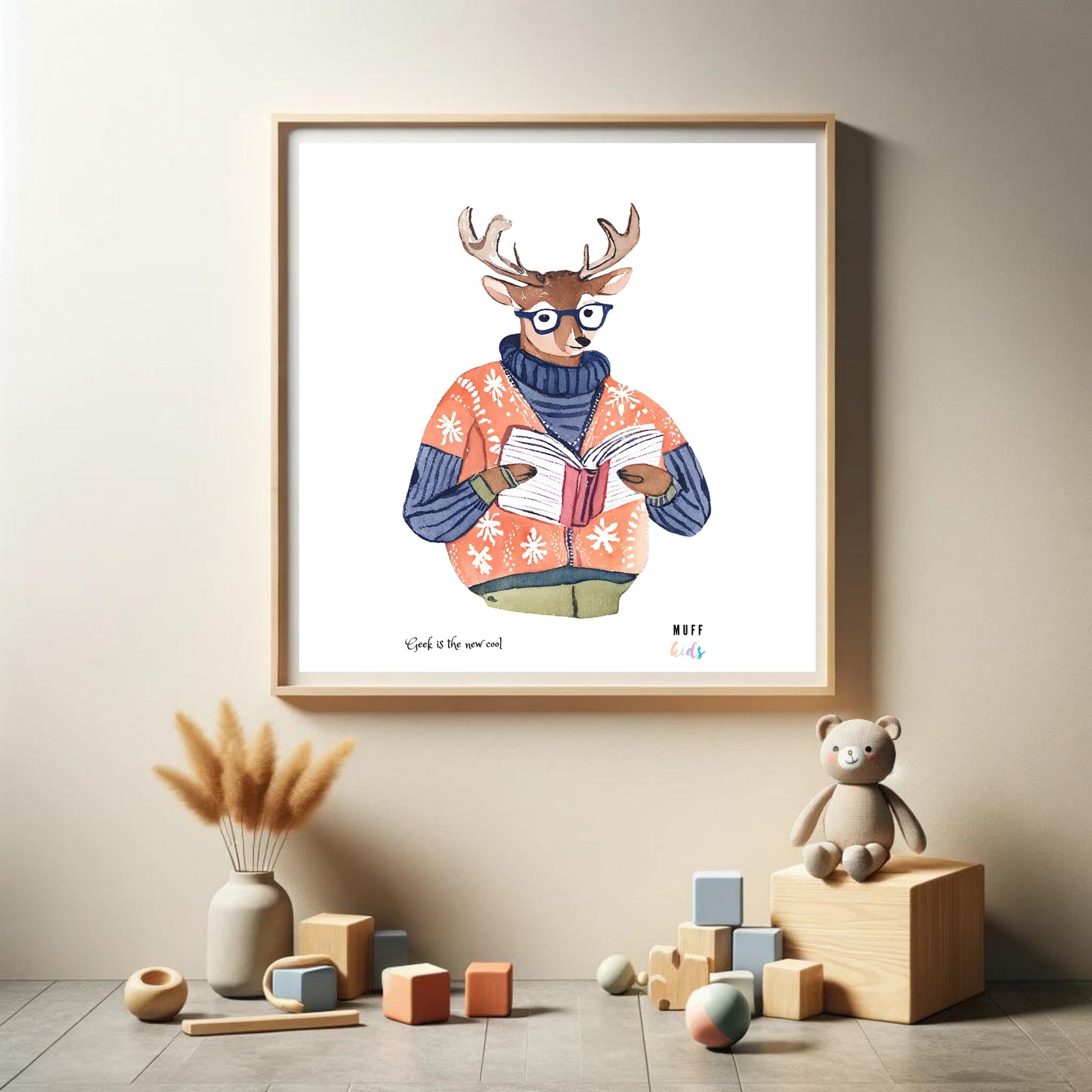 Geek Series No:10 Art Print Poster For Kids