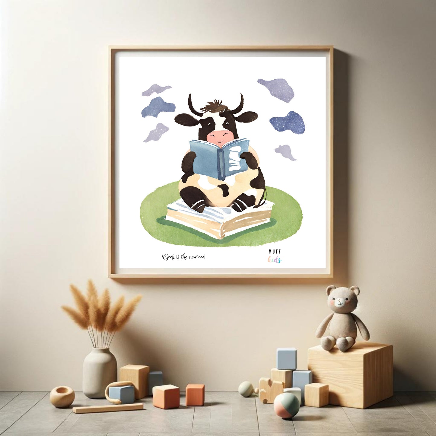 Geek Series No:9 Art Print Poster For Kids