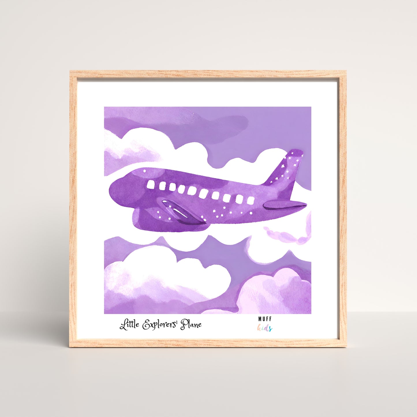 Little Explorers' Planes Art Print Poster For Kids