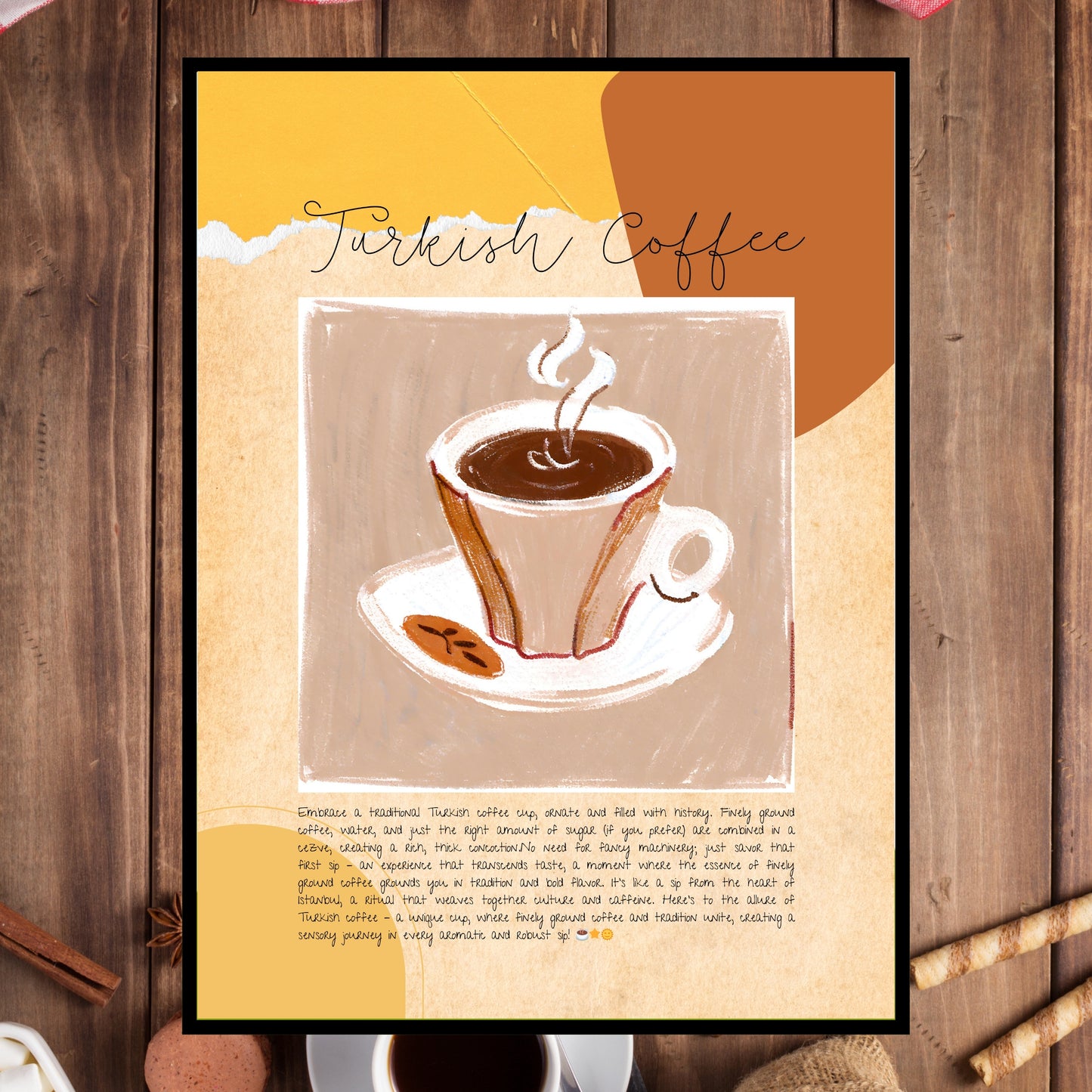 Art Print Design Poster Turkish Coffee