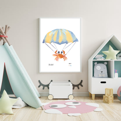 Fly High Animals Art Print Poster For Kids No.1