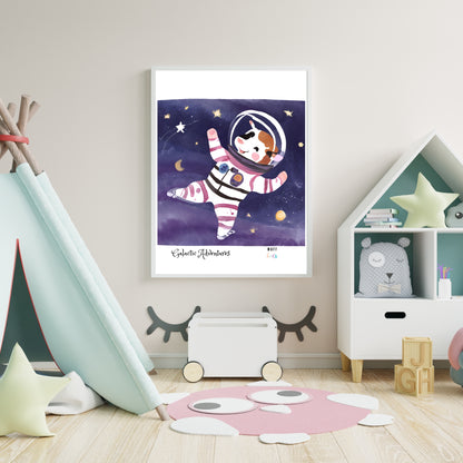 Galactic Adventurers Art Print Poster For Kids No.2