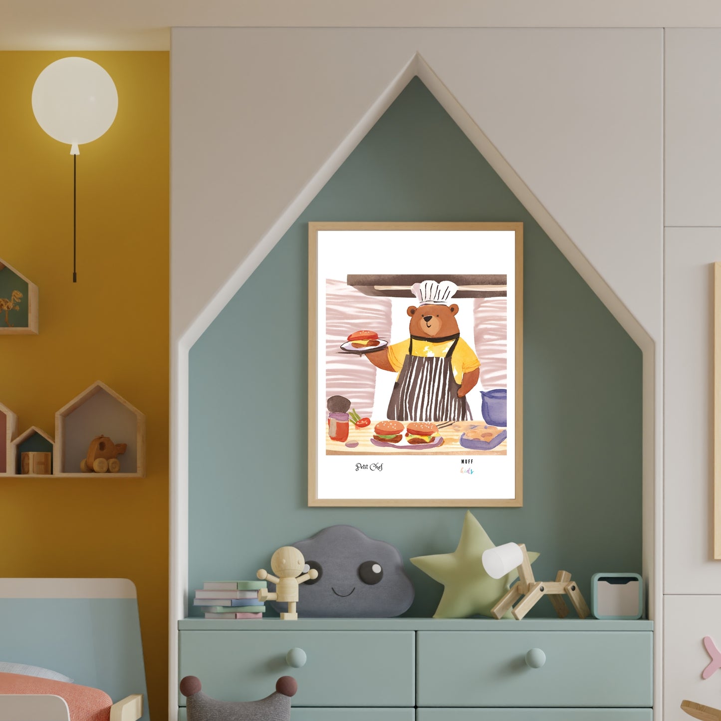 Petit Chef No.13 Art Print Tasarım Çocuk Odası Posteri