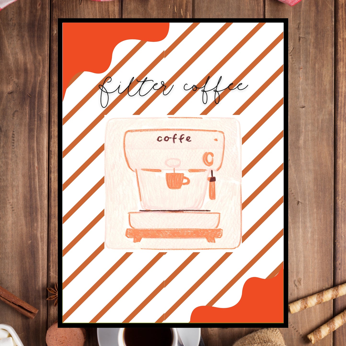 Art Print Design Poster Filter Coffee