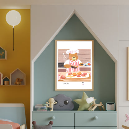 Petit Chef No.17 Art Print Tasarım Çocuk Odası Posteri