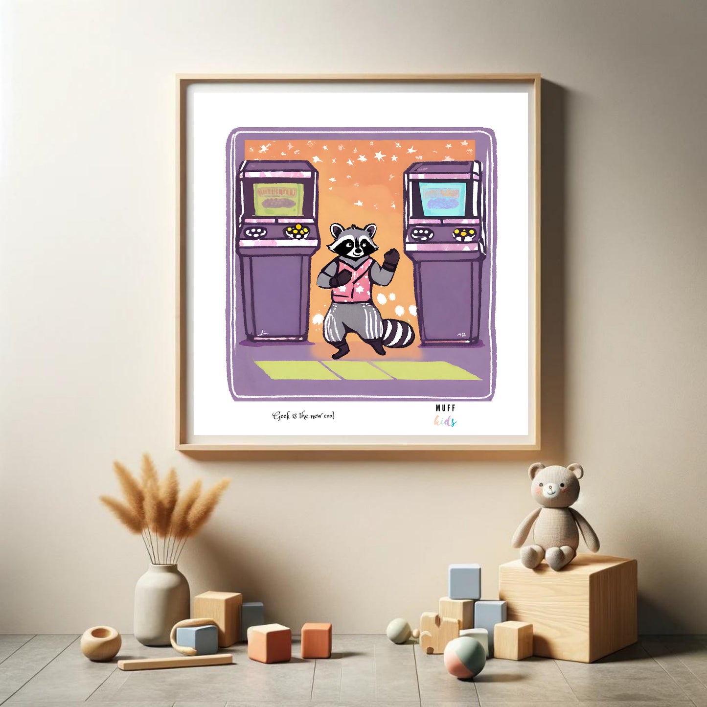 Geek Series No:12 Art Print Poster For Kids