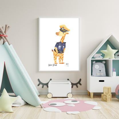 Hero Paws No.1 Art Print Tasarım Çocuk Odası Posteri