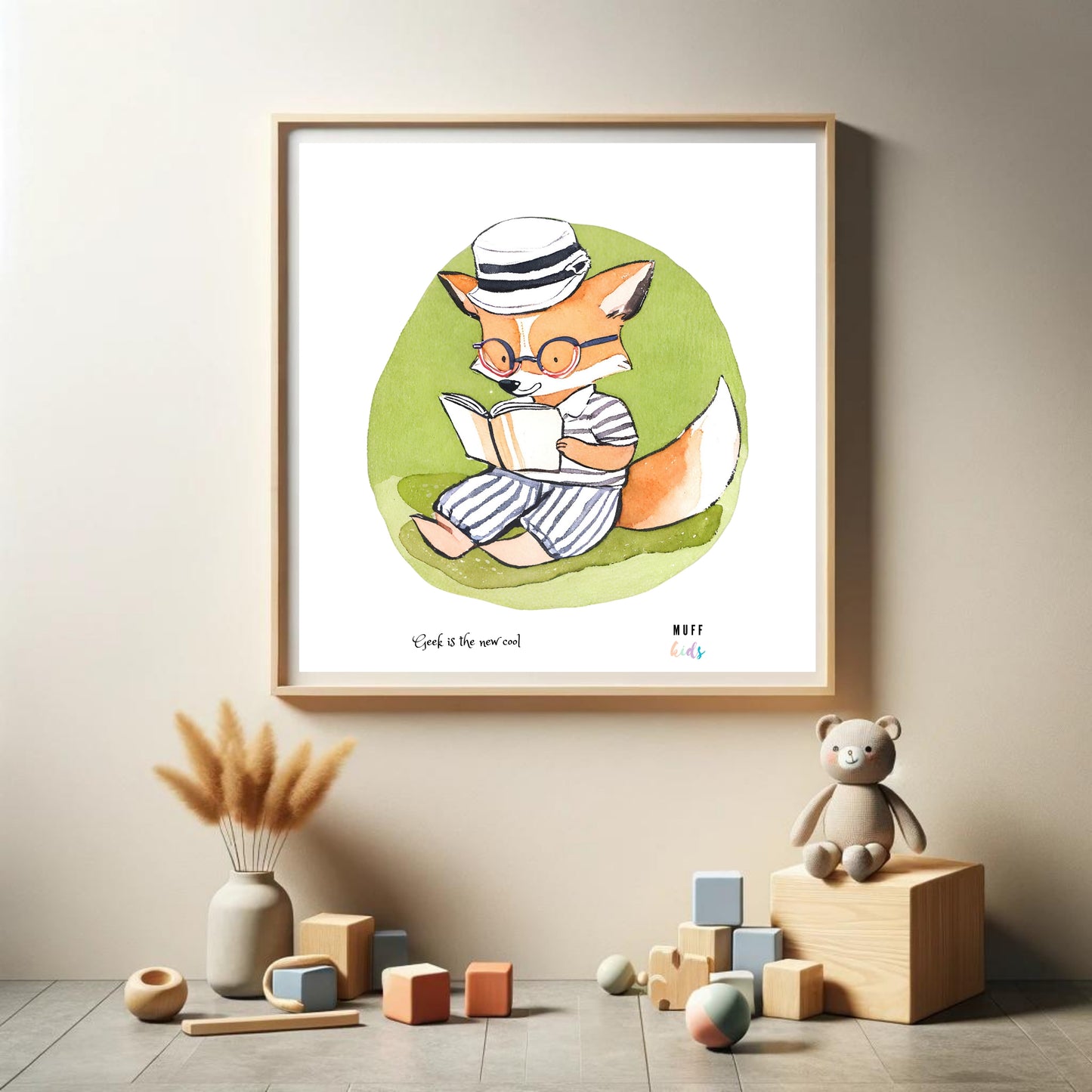 Geek Series No:5 Art Print Poster For Kids