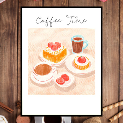 Art Print Design Poster Coffee Time No.2