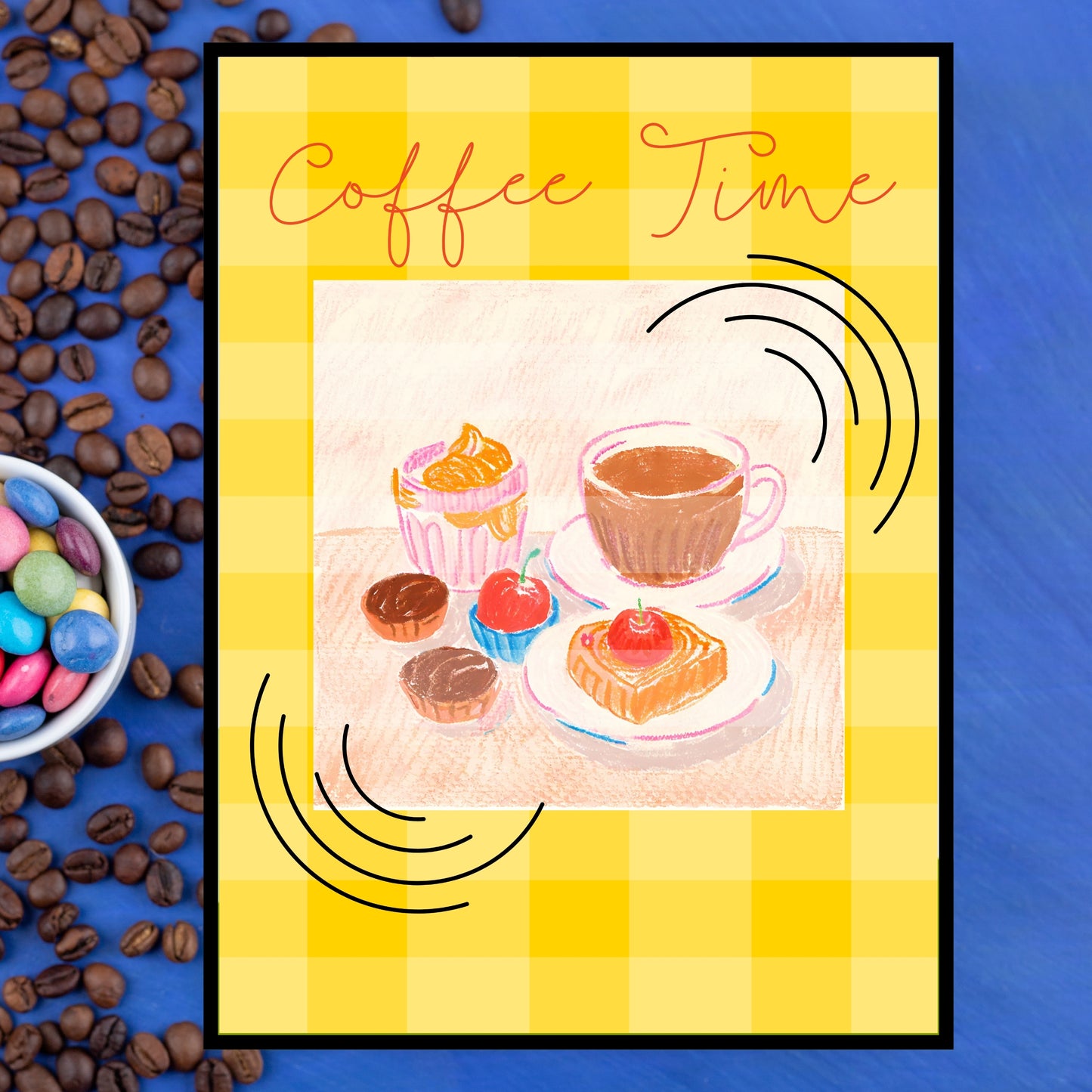 Art Print Design Poster Coffee Time No.1