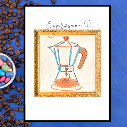 Art Print Design Poster Coffee Espresso No.3